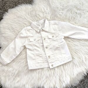H&M Toddler Girl White Denim Jacket